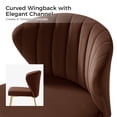 thumbnail image 5 of Tina's Home Velvet Dining Chairs Set of 2 Upholstered Wingback Side Chairs Living Room Kitchen Auburn, 5 of 8