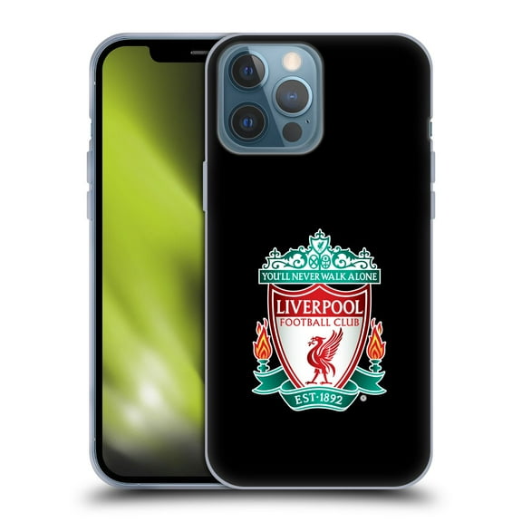Head Case Designs Officially Licensed Liverpool Football Club Crest 1 Black 1 Soft Gel Case Compatible with Apple iPhone 13 Pro Max
