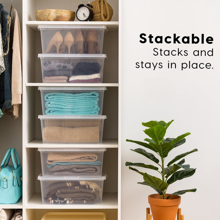 Inspired Essentials 17 Qt. Plastic Storage Bins with Lids