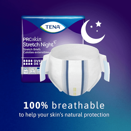 2 pack...TENA ProSkin Overnight Protection Incontinence Briefs, Large / Extra Large, 12 Count