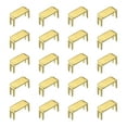 thumbnail image 1 of Unique Bargains 20Pack Zipper Stoppers, #8 Top & Bottom Stops for Rescue Repair, Gold Tone, 1 of 6