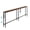86" Brown, variant on 110" Narrow Sofa Table Behind Couch, Adjustable Height, Black, Power Outlet, Filling Gap Behind Sofa, Long Skinny Console Table for Living Room, Entry Way