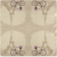 thumbnail image 2 of GZHJMY Stylish Romantic Paris Eiffel Tower Bicycle Cloth Napkins, Set of 4 20 x 20 Inch Soft & Comfortable Polyester Dinner Napkin for Family, Restaurant, Weddings, Parties, Cocktail, 2 of 6