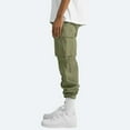 thumbnail image 5 of Dezsed Men's Relaxed Straight-Fit Cargo Work Pant Clearance Men Solid Casual Multiple Pockets Outdoor Straight Type Fitness Pants Cargo Pants Trousers Green XL, 5 of 9
