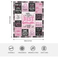 thumbnail image 5 of Goddaughter Gifts from Godmother, Birthday Gift for God daughter from Godfather, Goddaughter Baptism Gifts Throw Blanket 60" x 50", First Communion Gifts for Goddaughter, God daughter Graduation Gift, 5 of 6