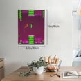 thumbnail image 2 of Lsque Geometry Dash Pattern Canvas Wall Art – 30x40in Decorative Picture, Contemporary Canvas Print for Home & Office（Vertical）, 2 of 8