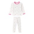 thumbnail image 6 of WIBACKER 2-7 Years Toddler and Little Girls' Long Sleeve Pajamas Set Cotton Top and Pants 2 Piece Sleepwear Pjs - Small Flowers, 6 of 14