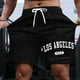 thumbnail image 1 of WILLBEST Pantalones Cortos Casuales para Hombre, para Uso Diario, con Estampado de Letras, Cómodos y Elegantes, para Verano, para Ir de Compras Por La Calle y Relajarse., 1 of 3