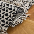 thumbnail image 5 of SAFAVIEH Natura Nadia Geometric Cotton Area Rug, Black/Ivory, 4' x 6', 5 of 8