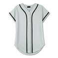 thumbnail image 4 of Ma Croix Womens Baseball Button Down Jersey Hip Hop Softball Athletic Short Sleeve Tee Sportswear, 4 of 6