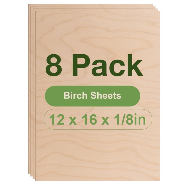 Láminas de madera contrachapada ROBOTIME, paquete de 8 unidades, abedul, 30 x 42 cm, 3 mm, para manu