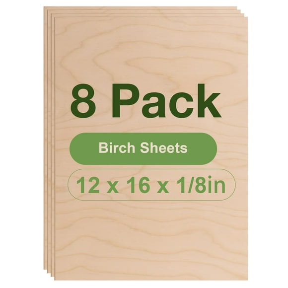 Láminas de madera contrachapada ROBOTIME, paquete de 8 unidades, abedul, 30 x 42 cm, 3 mm, para manu