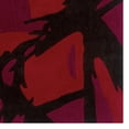 thumbnail image 3 of Trio Branches Charcoal Red Area Rug 5x7 Contemporary Transitional Design, 3 of 3