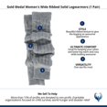thumbnail image 3 of Gold Medal  Wide Ribbed Solid Legwarmers (1 Pair) (Women), 3 of 3