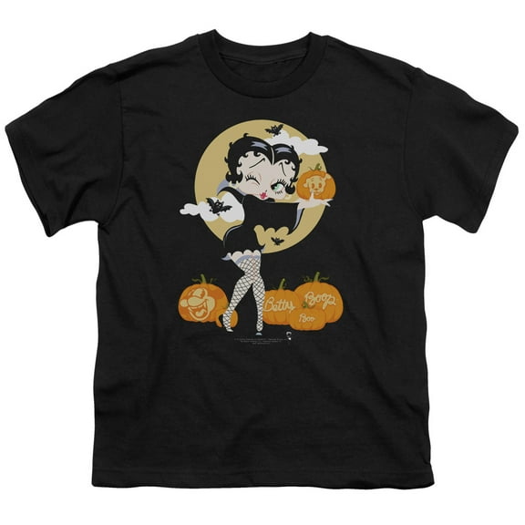 Betty Boop - Vamp Pumkins - Youth Short Sleeve Shirt - X-Large