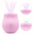 thumbnail image 4 of Rose Vibrator for Women - Clitoral Stimulator Made of Body-Safe Silicone, IPX-7 Waterproof, USB Rechargeable & 10 Pulsing Settings, 4 of 9