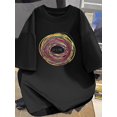 thumbnail image 1 of Men'S Casual Cotton T-Shirt with Vibrant Abstract Print - "It'S OK" Text Design, Short Sleeve, Round Neck, Summer Commute Top, Relaxed Fit, Everyday Tshirt | Vibrant Print Top | Comfortable, 1 of 6