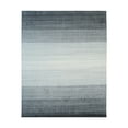thumbnail image 5 of EORC Charcoal Handloomed Wool Transitional Rainbow Loom Rug, 5' x 8', 5 of 5