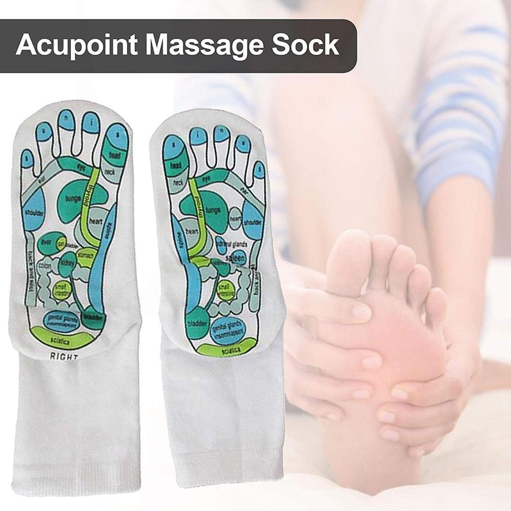 Wrea Acupressure Reflexology Socks Foot Massage Sock Five Toe Separate ...