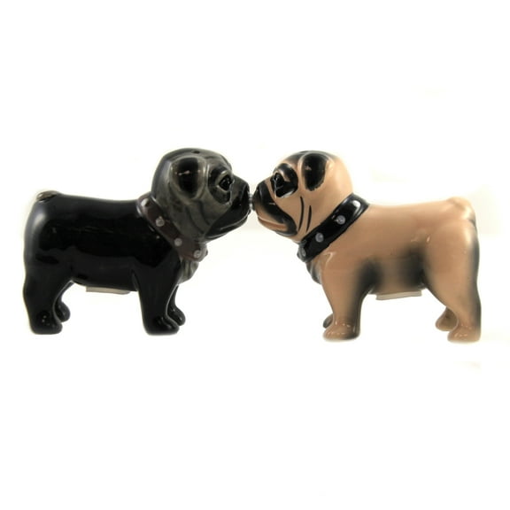 Little Love Pugs Ceramic Salt and Pepper Shaker Set