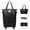 Black, variant on 26in Foldable Travel Bag Expandable,Rolling Duffle Bag with Wheels,Weekender Travel Bag with Rolling Wheels,Tote Bag Gray