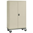 thumbnail image 2 of Sandusky® Jumbo Mobile Steel Storage Cabinet, 78"H x 46"W x 24"D, Putty, 2 of 7