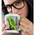 thumbnail image 2 of 3drose, Yellow Nape Parrot, 11oz Two-tone Green Mug, 2 of 6
