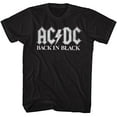 thumbnail image 2 of AC/DC Hard Rock Band Music Group Back In Black White Logo Album Adult T-Shirt, 2 of 3