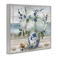 thumbnail image 2 of Stupell Industries Coastal Seaside Hydrangea Bouquet in Window Gray Framed Giclee Art, 30 x 24, by Nan, 2 of 8