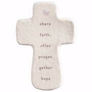 Cross-Perfect Simplicity-Faith Prayer Hope w/Wire Easel & Gift Box (5 x 3.25)