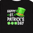 thumbnail image 4 of Inktastic Happy St. Patrick's Day Green Hat and Clovers Boys or Girls Long Sleeve Toddler T-Shirt, 4 of 5
