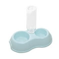 thumbnail image 5 of 2 in 1 Pets Water and Food Bowl Set, Feeder Automatic Waterer Bottle Pet Feeding Blue, 5 of 8