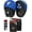 Blue, variant on RDX Boxing Gloves and Pads Set, Maya Hide Leather Hook and Jab Curved Focus Mitts Punching Gloves for MMA, Muay Thai, Kickboxing Coaching, Martial Arts, Hand Target Strike Shield