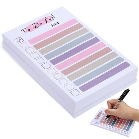 NIAIZEK Multicolor Memo Pads for Office Use, Premium Paper, 4 Count, Daily Planner Notepads