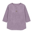 thumbnail image 5 of Fitted Tops for Women Flowy Tops for Women Gauze Shirts for Women Oxford Shirts Shirts for Women Cowgirl Concert Top Womens Summer Tops Cotton Linen Short Sleeve Shirt Layered Look Top, 5 of 8