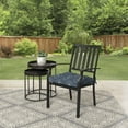 thumbnail image 3 of Better Homes & Gardens 18" x 19" Blue Medallion Rectangle Outdoor Seat Cushion (2 Pack), 3 of 12