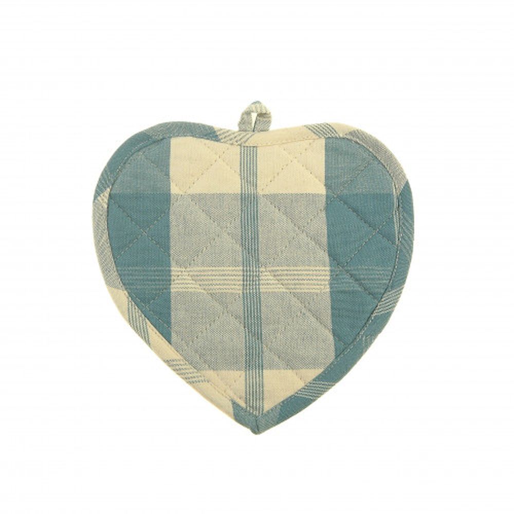 Set Of 2 Cotton Heart Shaped Meridian Pot Holders