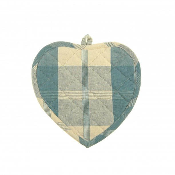 Set Of 2 Cotton Heart Shaped Meridian Pot Holders