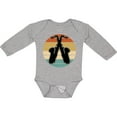 thumbnail image 3 of Inktastic Saxophone Music Vintage Band Boys or Girls Long Sleeve Baby Bodysuit, 3 of 5