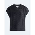 thumbnail image 5 of Free Assembly Women's Cable Knit Sweater with Short Sleeves, Lightweight, Sizes XS-XXL, 5 of 5