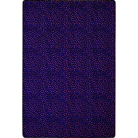 Joy Carpets Neon Lights Afterglow 6' x 9' Area Rug in Color Fluorescent