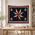 thumbnail image 5 of Compass Star Quilt with Red Border, Nostalgic Rustic Style for Americana Decor Lovers, Americana Wall Decor, Fourth of July Gift, Tapestry Wall Hanging for Bedroom and Living Room, 5 of 7