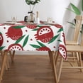 thumbnail image 3 of XMXY Table Cloth Rectangle Table, Seamless Cute Red Pomegranate Dining Table Cover Waterproof Washable Outdoor Tablecloth, 54 X 72 Inch, 3 of 8