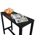 thumbnail image 6 of UBesGoo Outdoor Iron Bar Table, 40'' Rectangle Patio Counter Height Console Table, Metal Console Table for Grill, Black, 6 of 8