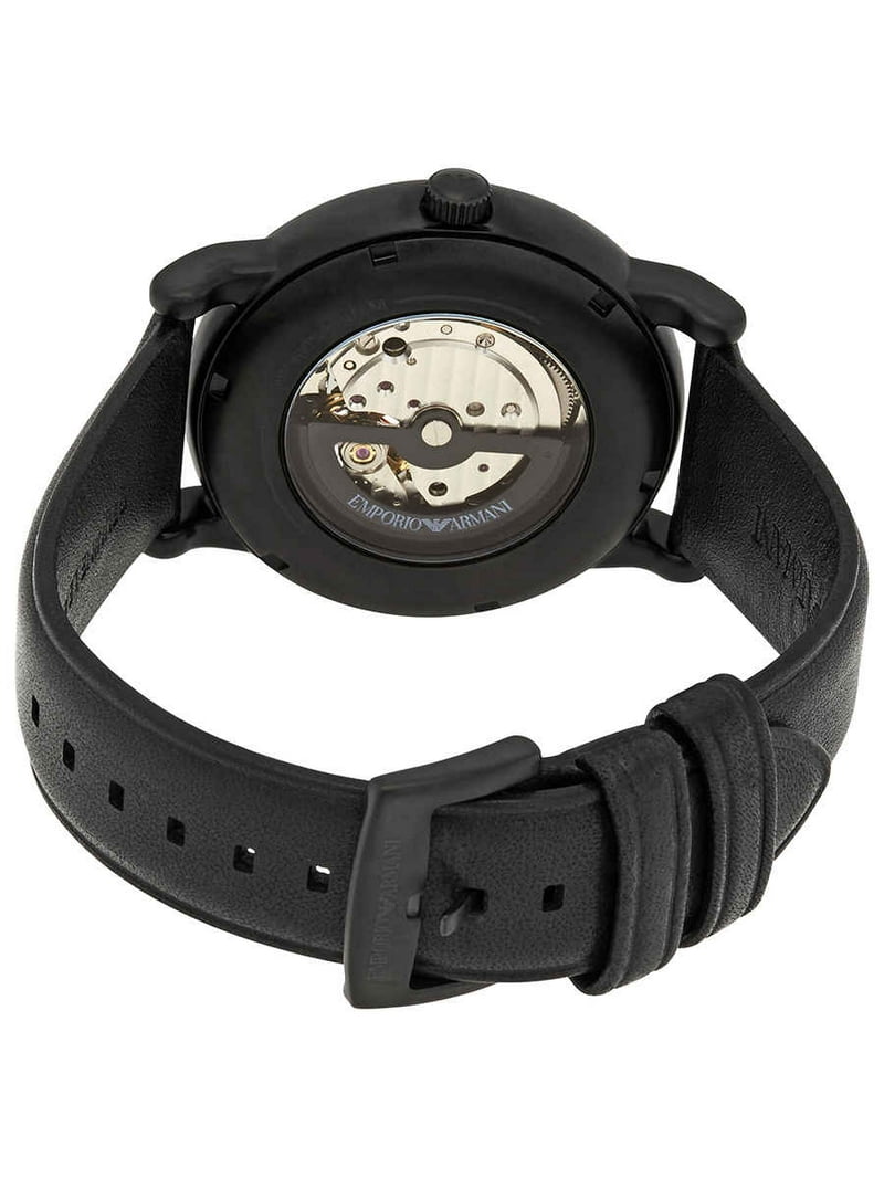 Emporio Armani Leather Automatic Mens Watch AR60012 - Walmart.com