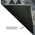 thumbnail image 5 of Addison Rugs Mayfield Premium Machine Washable Transitional Tribal Navy Runner Rug, 2'3" x 7'6", 5 of 6