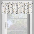thumbnail image 2 of Ambesonne Sketchy Valance Pack of 2, Cosmos Galaxy Doodle, 42"X12", Yellow Black White, 2 of 5