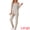 Khaki, variant on DARING DIVA Women's Travel Outfit Knit Long Sleeve Loungewear Set S Purple