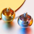 thumbnail image 3 of 2 Piezas Metal Top Metal Flip Over Top Kids Top Toy Tippe Top Giroscopio Top de Acero Inoxidable Juguetes Educativos Científicos Juguete de Descompresión para Niños Niñas y Adultos (Oro, Plata) XianweiShao 8390615101479, 3 of 5