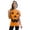 Pumpkin - Orange, variant on #followme Halloween T-Shirt for Women Skeleton & Pumpkin (Pumpkin - Orange, Medium)